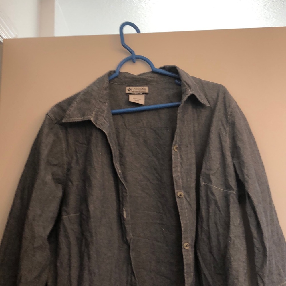 Columbia denim button down